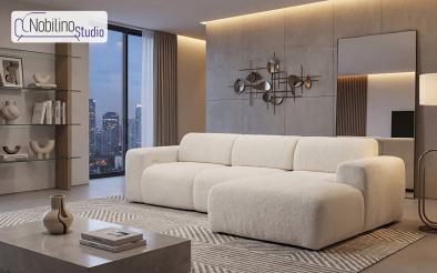 Extendable corner sofa with electric mechanism Alegro Extendable corner sofa with electric mechanism